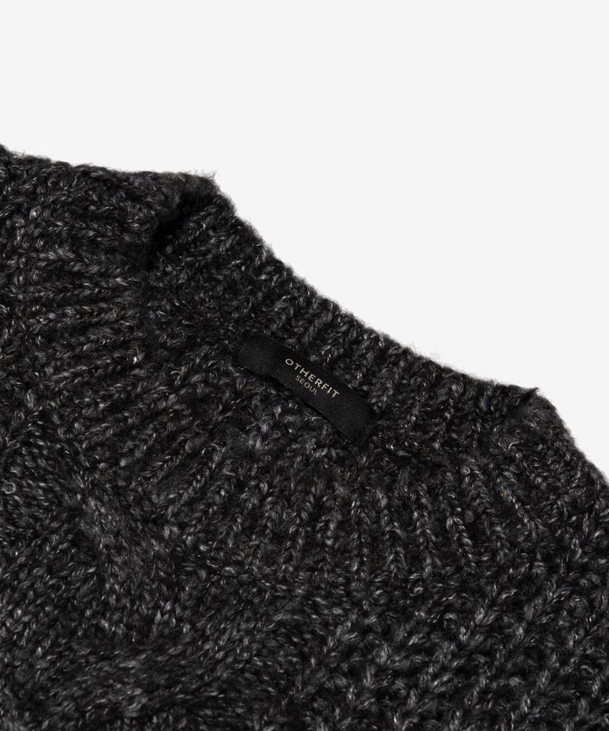 OTHERFITS Cable Pullover Knit (Charcoal)