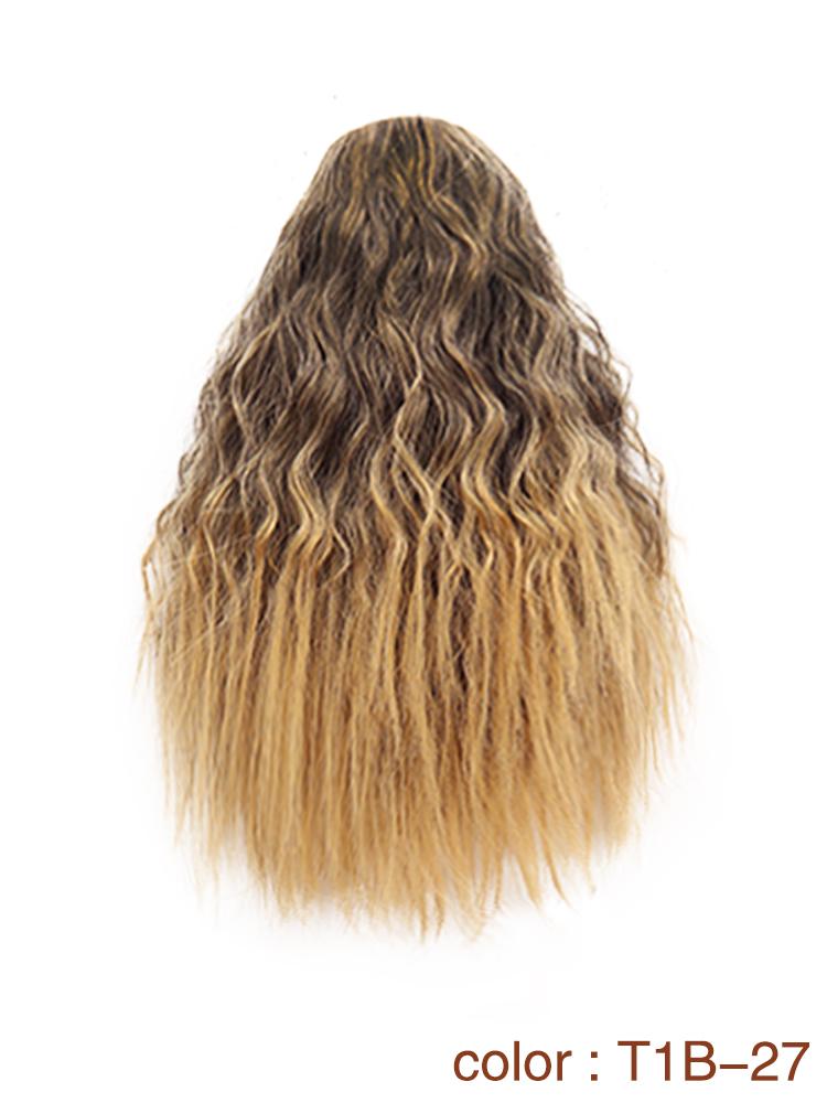 MISS WIG Synthetic Elastic Drawstring Loose Wave Curly Scrunchies Ponytail Extensions 12inch Ponytail Wig for Women