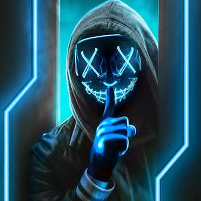 Colorful LED Luminous Gloves Halloween Christmas LED Finger Gloves Event Party Light Up Skull Gloves For Adult Glow Party Prop