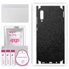 apgo Protective Skin Sticker for the Back+sides Compatible with Samsung Galaxy A70, Full Wrap Film, Foil, Vinyl - Pattern Black Honeycomb