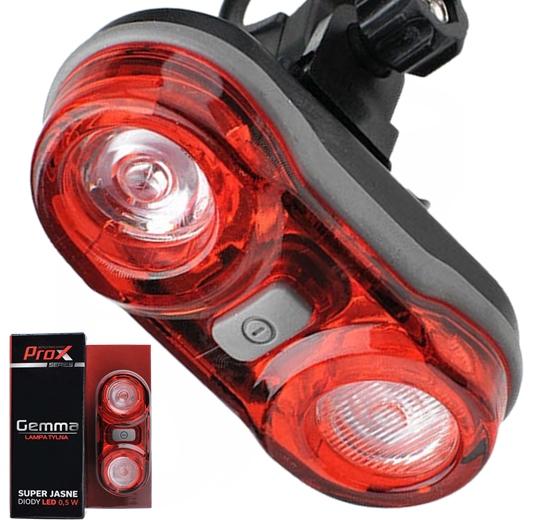 Prox Gemma Rear Bike Light, 2X0.5W Batteries