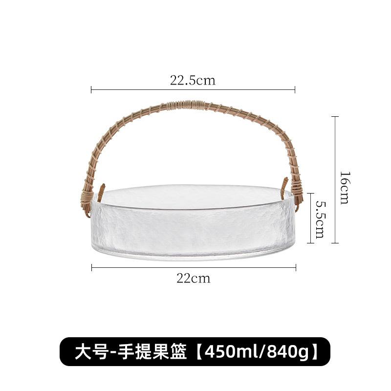 Стеклянная тарелка Салатница Корзина для фруктов Ведерко для льда Поднос для закусок Десертница Форма для хлеба Фруктовые миски Тарелки