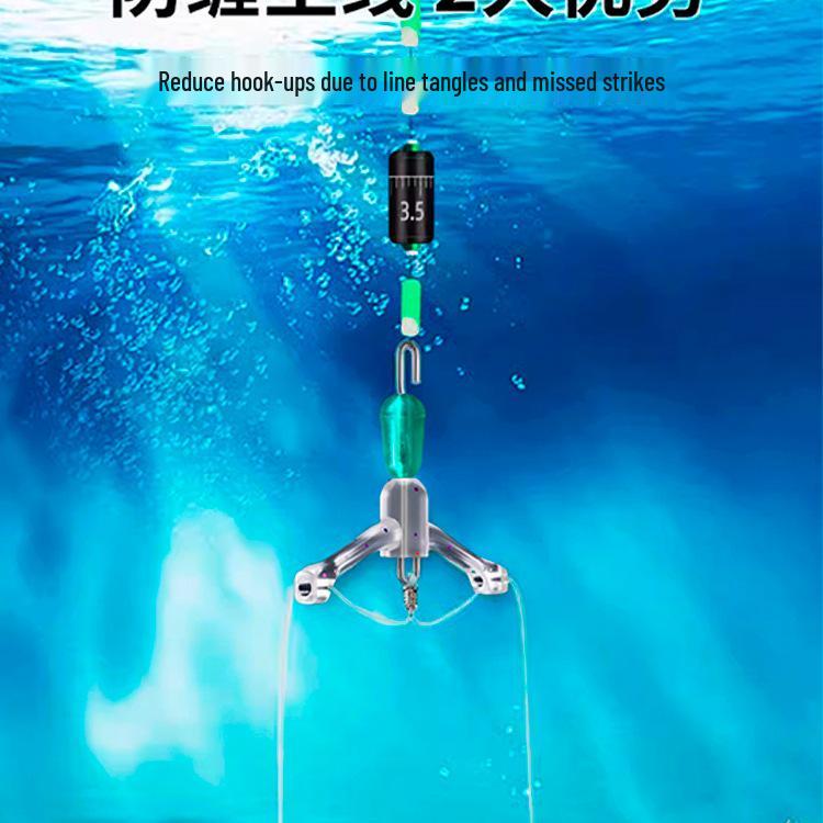 Улучшенный силиконовый вертлюжный коннектор-поводок с защитой от запутывания и быстрым отсоединением