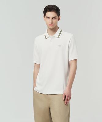 DUVETICA Norcia (Light Ivory) (Men'S Short-Sleeve Polo Shirt)