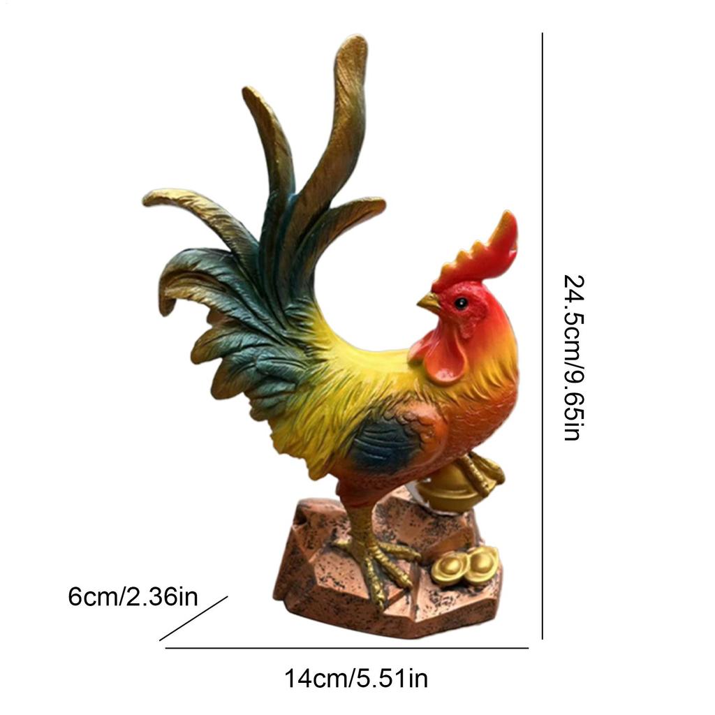 Декор Петух Коллекционная Статуэтка Петуха Курицы Для Стола Для Внутри Снаружи Настольная Столешница Задний Двор Патио Двор Снаружи Газон