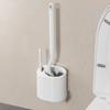 Wall Mounted Toilet Brush Set Durable Toilet Scrubber No Dead Corners Cleaning Brush  Bathroom