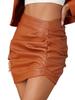 Skirt Designer Lambskin Fit Unique Women Hot Sexy Tan Handmade Leather Slim Genuine