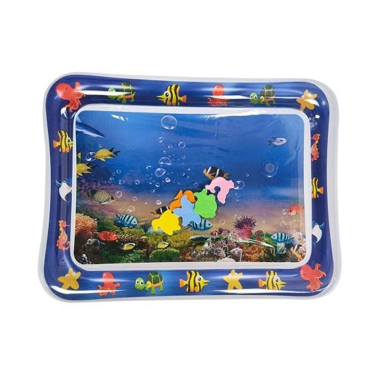 Водный сенсорный игровой коврик, интерактивные игрушки для кошек, коврик для самостоятельной игры с надувным рисунком морских животных