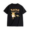 Летняя футболка Harajuku с принтом Pokemon, свободная, повседневная, трендовая, универсальная, с коротким рукавом, для мужчин и женщин