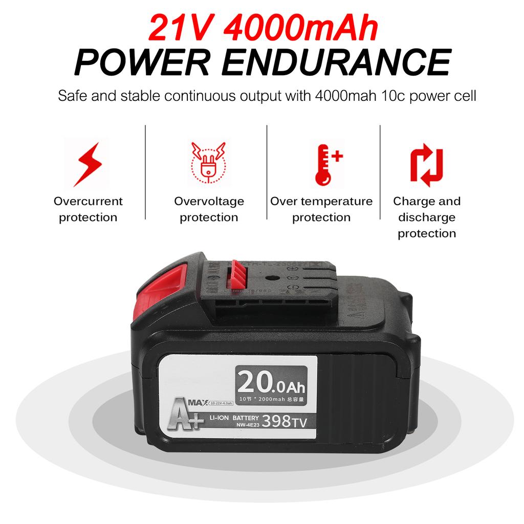 Cordless Leaf Blower 21V 4.0A Lithium 2 In 1 Sweeper and Vacuum Electric Air Blower Computer