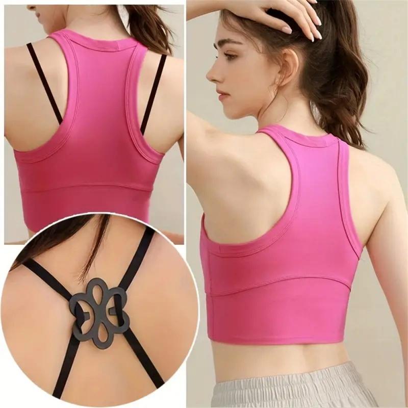 8pcs Mixed Color Back Bra Control Clips Invisible Bra Adjusters Convenient Cross Strap for Women Lingerie & Underwear Accessorie