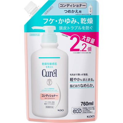 Сменный блок кондиционера Curel, большой объем 760 мл (Квази-наркотик) Body Care Curel После мытья шампунем нанесите необходимое количество средства непосредственно на волосы и смойте.
