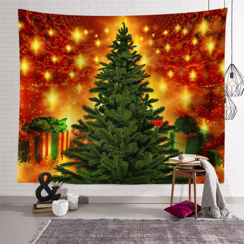 Украшение рождественской елки, гобелен с принтом, украшение для дома, гостиной, спальни, стены, тканевый гобелен 230x180 см