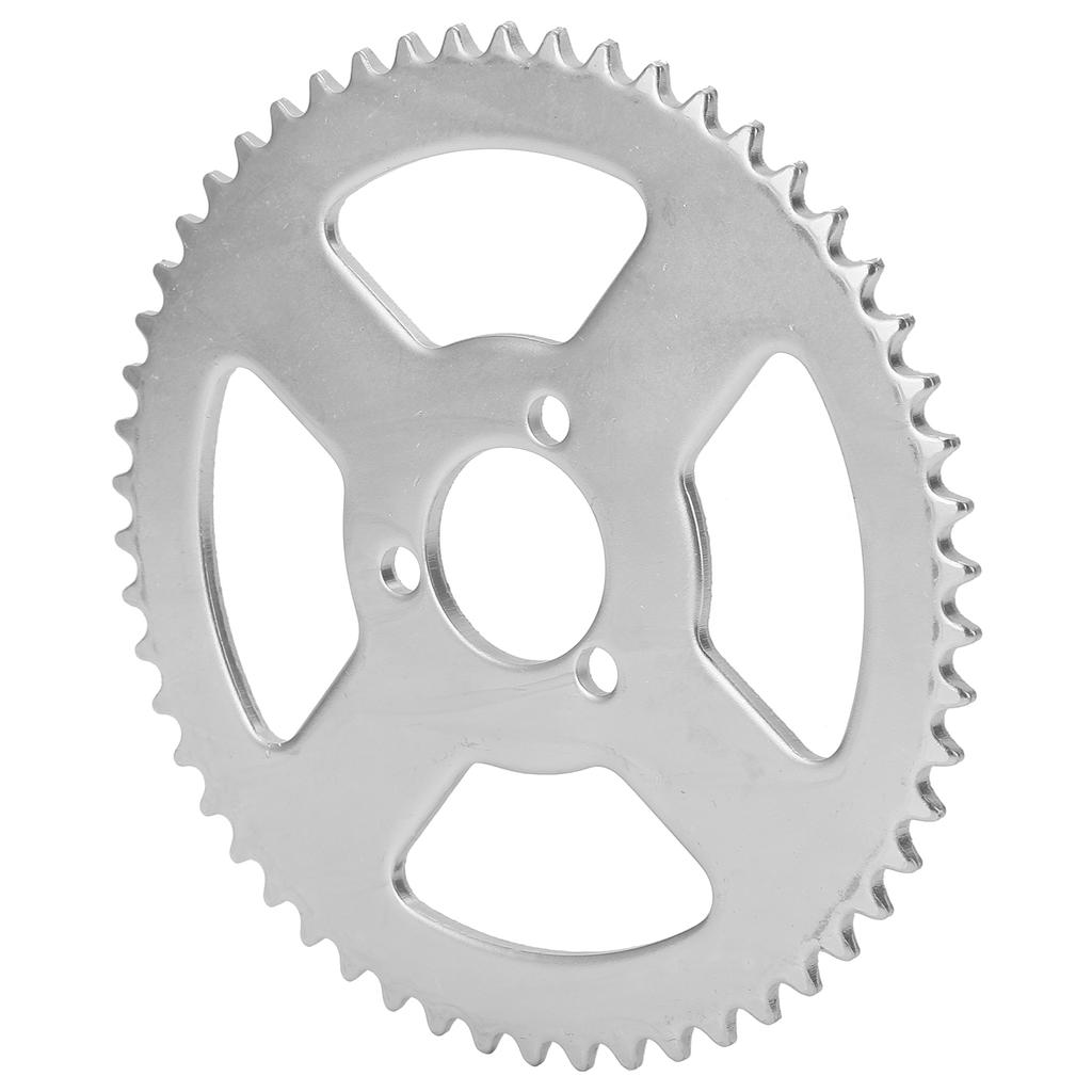 T8F 54T Sprocket 29mm 3 Hole White Steel Crankset for 4749cc Mini Motorcycle ATV Kart