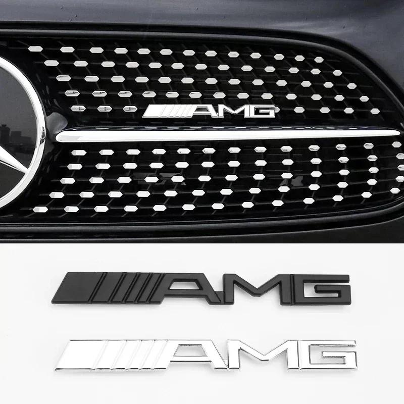 1 шт. Эмблема на решетку радиатора, наклейки с логотипом AMG для Mercedes-Benz W204 W205 W210 W211 W212 W213 W167 W176 W463 GLC C63 G63 E63