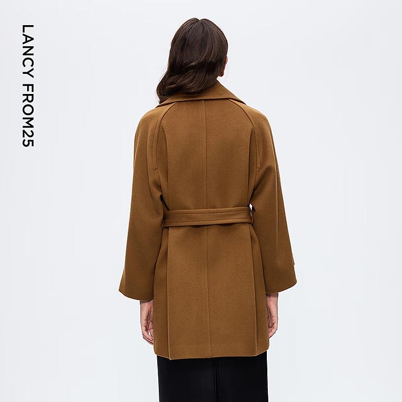 LANCY Wang Churan Co-branded Wool Lapel Overcoat