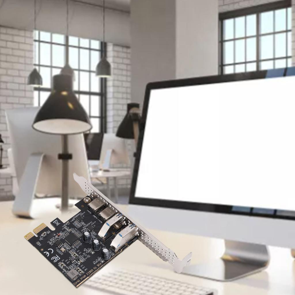 Карта расширения PCIe на USB 3.2 Gen 1 Пропускная способность 5 Гбит/с 2 порта Type C и 2 порта Type A Настольный PCI Express адаптер Поддержка для