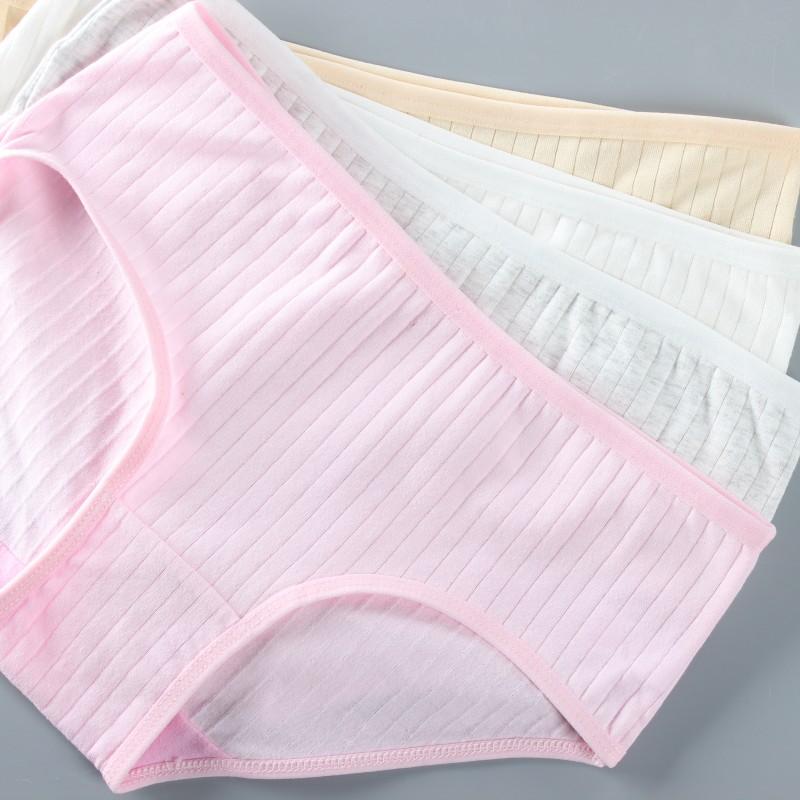 6pc Teenager Briefs Girls Underwear Cotton Briefs Sports Letters Breathable Briefs Pupils 8-14 Years