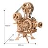 Robotime ROKR Проектор с ручным приводом Классический кинопроектор Витаскоп 3D деревянная головоломка Модель Строительные игрушки для детей и взрослых LK601
