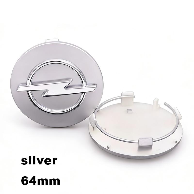 4pc 58/64mm Car wheel hub cover, wheel center hub cover badge For Opel Astra H G J Insignia Mokka Zafira Corsa Vectra C D Antara