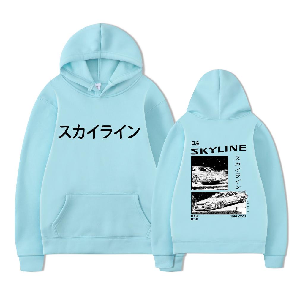 Anime Drift AE86 Initial D Sweatshirt with Double-sided Street Fashion Casual Hoodie
