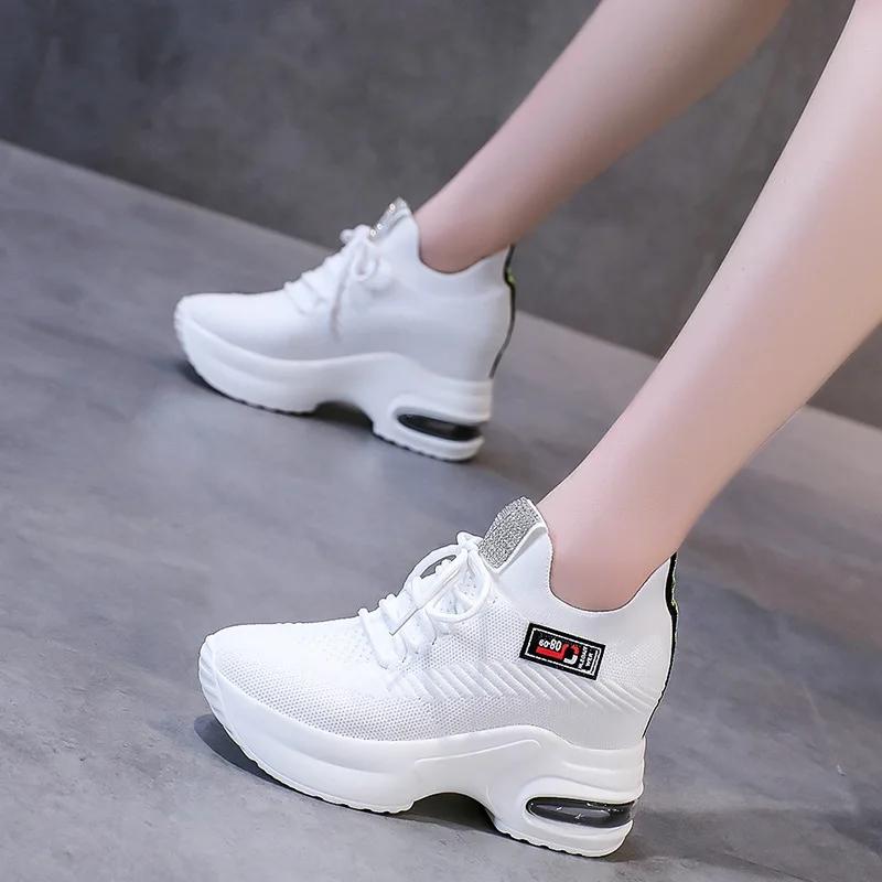 Women Chunky Sneakers White Shoes Platform Sneakers Breathable Running Shoes Women Sports Shoes Zapatillas Deportivas Mujer2025
