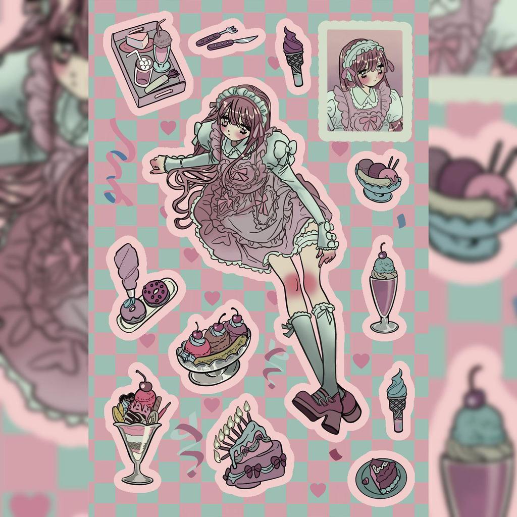 Корейские наклейки с персонажем Доми для блокнотов и DIY чехлов для телефонов