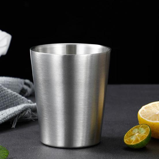 201 Нержавеющая стальная чашка штабелируемая кружка для питья с двойными стенками и вакуумной изоляцией для кофе