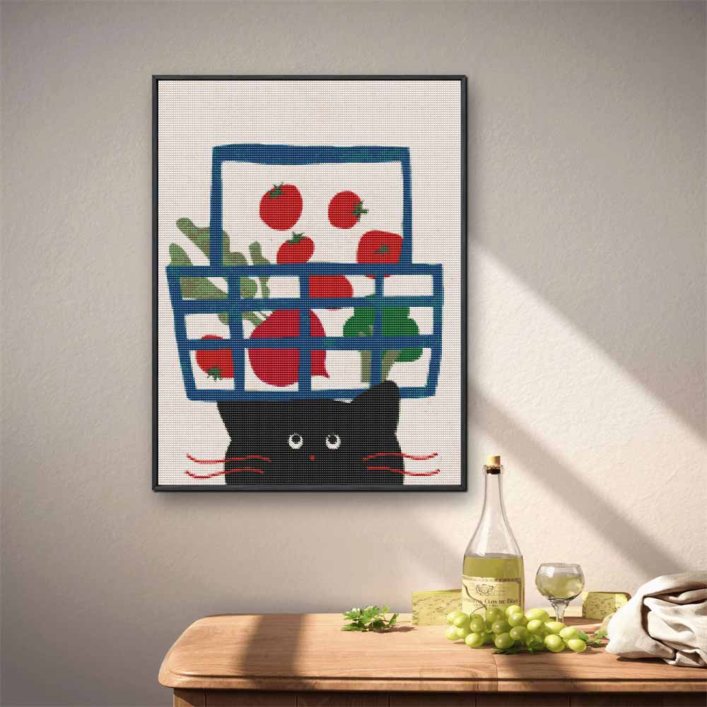 Набор Алмазной Мозаики для Начинающих TomatoCat Полная Заливка 5D Картина Стразами Расслабляющее Хобби Поделка Домашний Декор Настенный Декор