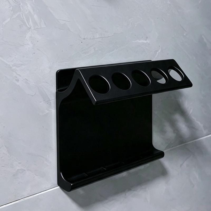 Настенная подставка для зубных щеток с 5 отделениями, 3D-печать, держатель для хранения с открытой конструкцией для очистки столешницы, аксессуар для ванной комнаты