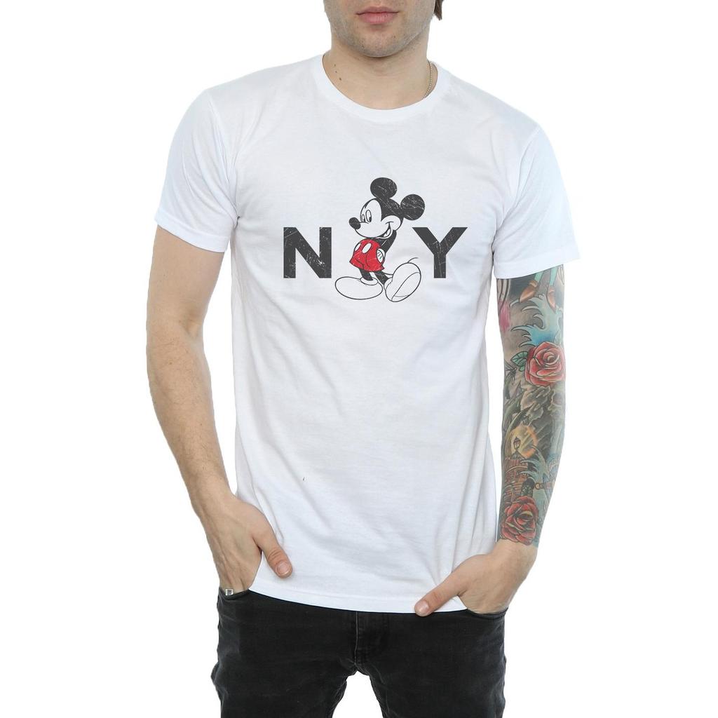 Disney Mens Mickey Mouse NY T-Shirt