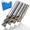 1 Pc 4/6/8/10/12mm 4 Flute End Mill Cutter HSS Straight Shank Drill Bits Tool