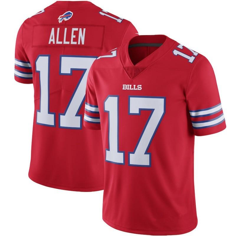 Buffalo Bills Football Jersey - 14 Diggs 17 Allen 3 Embroidered Sports Uniform Fans