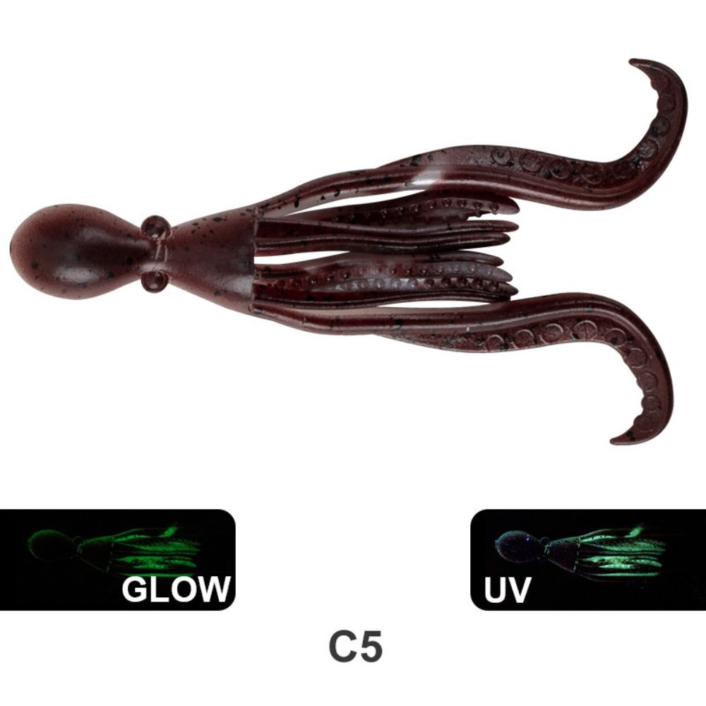 TPE Material Saltwater Octopus Bait Rubber Fishing Tackle 2024 Octopus Squid Lure