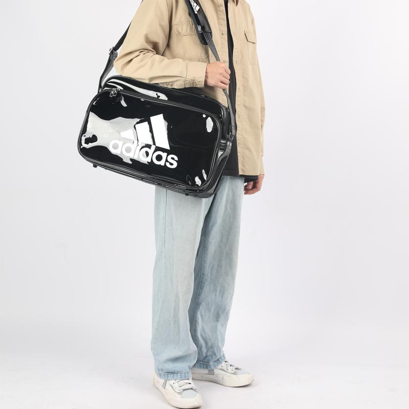 Men's Bag Adidas Pu Shoulder Bag, Crossbody Bag Regular Unisex Black