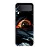Прозрачный чехол для телефона Samsung Galaxy Z Flip 3 4 5 6 7 Жесткий складной ПК Z Flip3 Flip4 Чехол Страшный узор 'Глаз Дьявола'