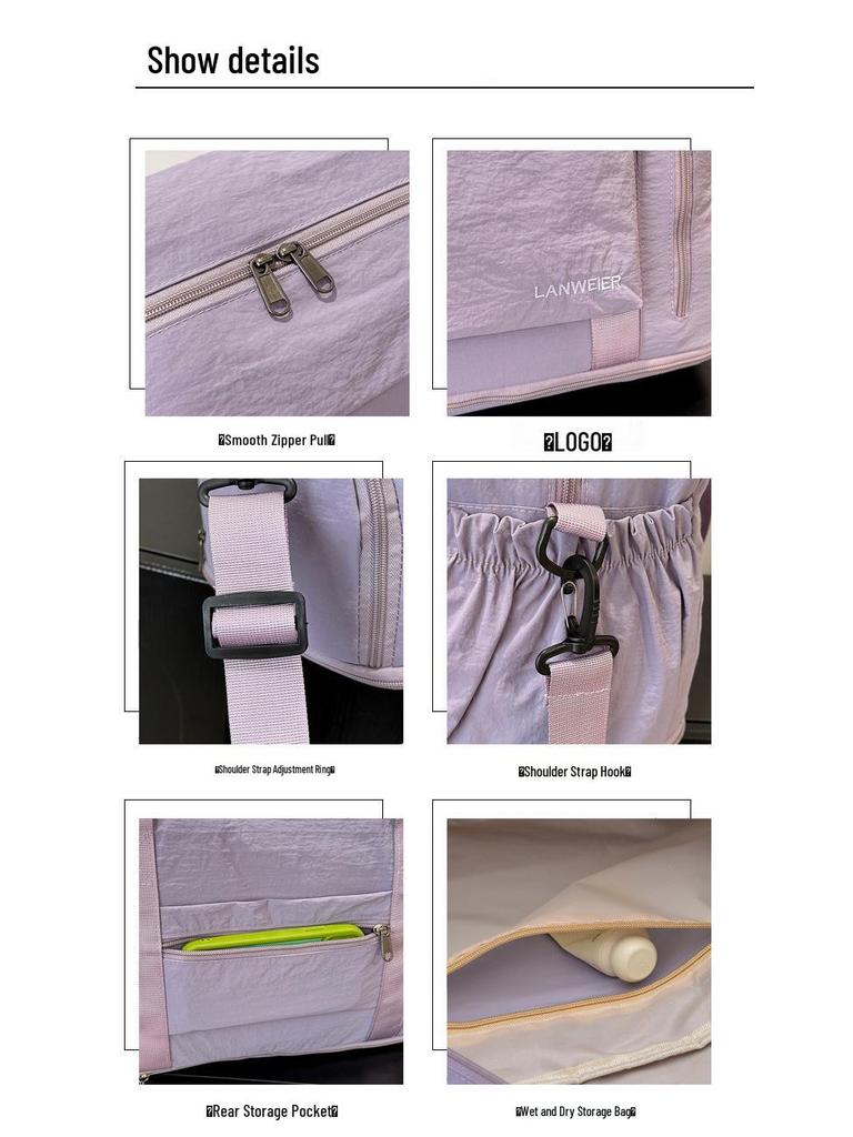 Расширяемая женская легкая сумка для йоги и путешествий – Прочная, повседневная фитнес-сумка для коротких поездок