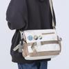 Men's Trendy Large Capacity Japanese Minimalist Crossbody Bag, Versatile College Student Shoulder & Messenger Bag