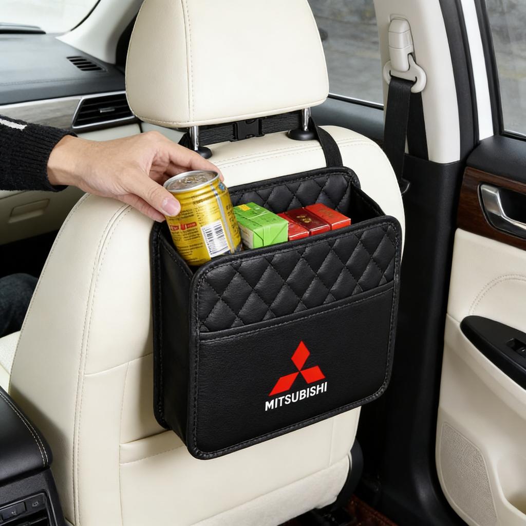 Car Seat Back Organizer for Mitsubishi Outlander Lancer ASX Multi Pocket Storage Bag Hanging Organizer Auto Interior Accessories