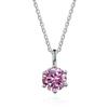 Classic Six Claw Pendant S925 1 Carat D Color Necklace For Women Solid Silver 925 Wedding Jewelry Engagement Party