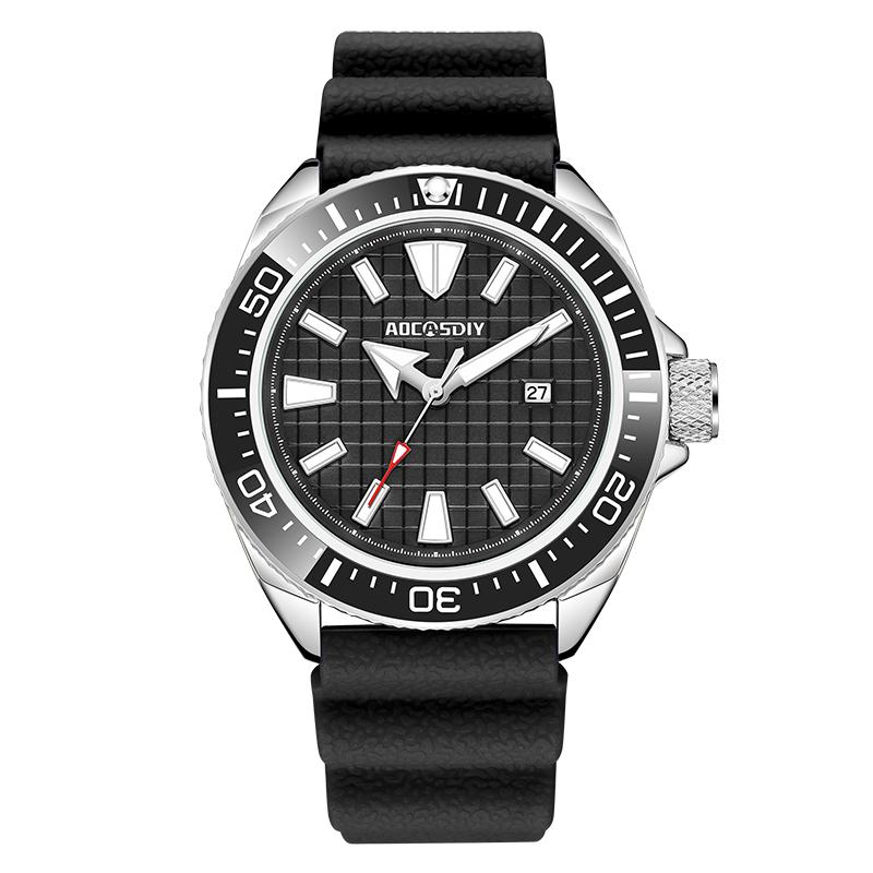 New Fashion Casual Men Watches High-End Brand Elegant Simple Three-Hand Rotating Bezel Date Quartz Watch Clock Reloj