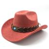 Suede Cowboy Hat Tibetan Accessories Men'S Jazz Top Hat Cowboy Hat