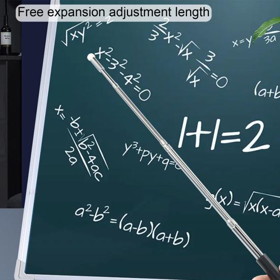 1m Pointer Pen Nib Touch Screen Telescopic Felt Hand Lanyard Stainless Steel Teacher
