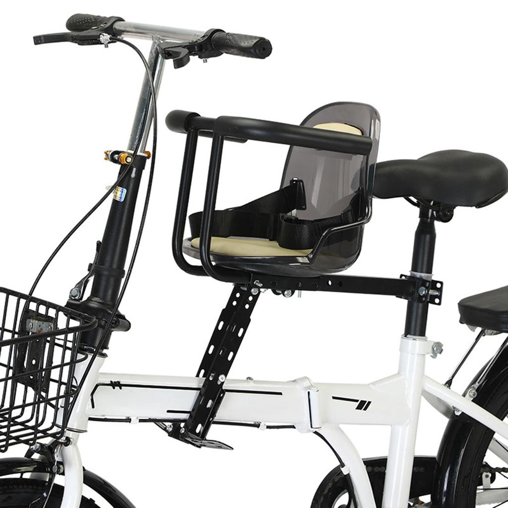 Детское велосипедное сиденье с передним креплением Детское защитное сиденье для горного велосипеда с ограждением и ремнем безопасности