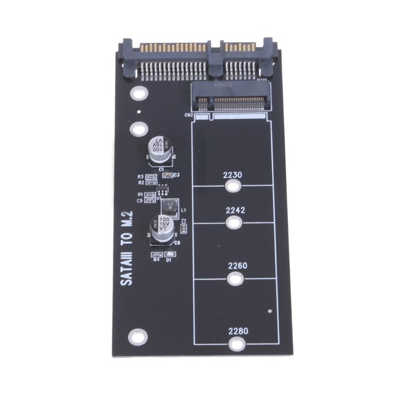 Convenient M.2 To SATA3 Adapters Card Highly Efficiency SATA M.2 SSD Convert Adapters Card Experience Fast Performances