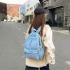Street Style Vintage Handbag Y2K Solid Crossbody Bag Portable Denim Backpack  Girl