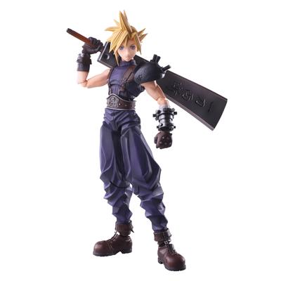 Final Fantasy VII Bring Arts Клауд Страйф Разрушитель из твердой стали ПВХ Раскрашенная Подвижная Фигурка Вер.