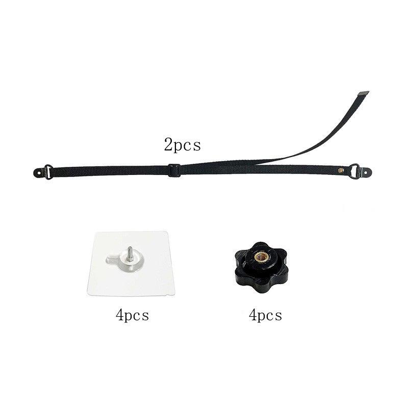 Adjustable TV Safety Straps for Screen Stability and Anti-Tip Protection On Cabinets or Desks