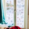 WATINC Winter Snowflakes Rainbow Window Clings - 47Pc Snowmen Tree Anti-Collision Holiday Window Decals to Save Birds, Reble Non-Adhesive Stickers