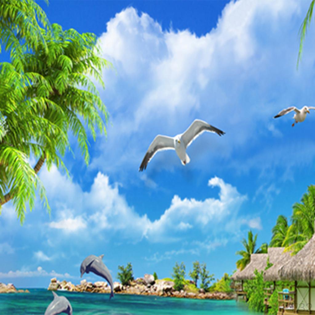 Гобелен Красивые Картины Искусство Фреска Подвесные Украшения Морской Пейзаж